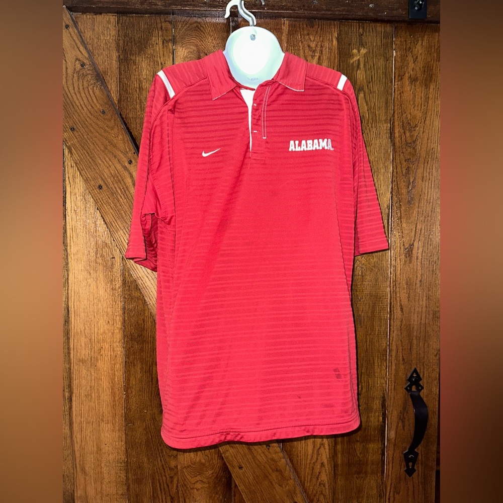 Nike Red Alabama Polo Shirt with Performance Fabric